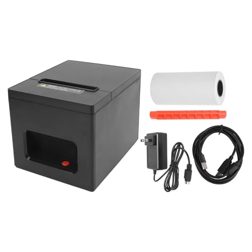 Image of Pomya Thermal Printer, 80mm Bluetooth Thermal Receipt Printer with Cash Drawer Connection for USB Wireless High Speed Printing, Compatible with Android Linux Window Systems (US)