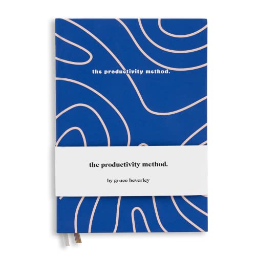 Hardback Productivity Planner - Daily planner for organisation, time management and productivity | Undated A5 planner using the viral Method by Grace Beverley | brain waves