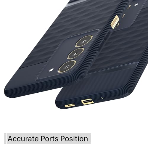 Image of Pikkme Back Cover for Realme 14x 5G Camera Protection 3D Hexa Cube Design Silicone Protective Bumper Case (Blue)