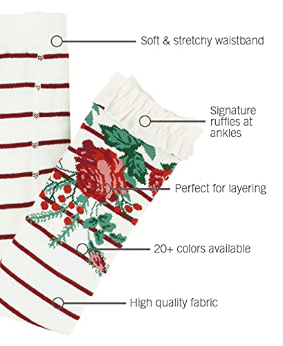 Image of RuffleButts Baby /Toddler Girls Footless Ruffled Tights