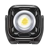 サンワダイレクト LEDライト 作業灯 充電式 Type-C 1300ルーメン 角度調整 無段階調光 マグネット付き カラビナ付き 防水 IPX6 ワークライト 800-LED096BK