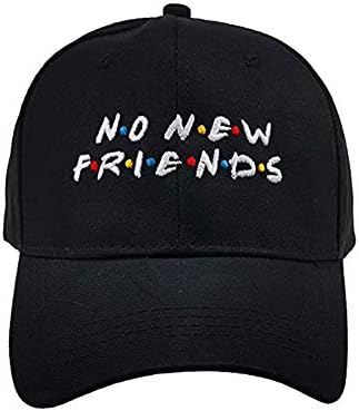 NO New Friends Embroidery Baseball Caps 