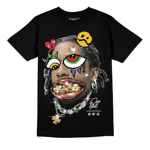 Image of DopeSkill Graphic Tee Streetwear Hip Hop Hypebeast Unisex T-Shirt Sneaker Colour Matching Shirts Rapper Mouth