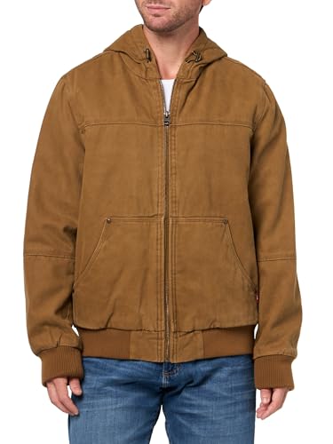 Image of Levi's Men's Workwear Cotton Canvas Hooded Bomber Jacket