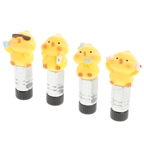 Cubiertas de válvula de bicicleta con forma de pato miniatura 1