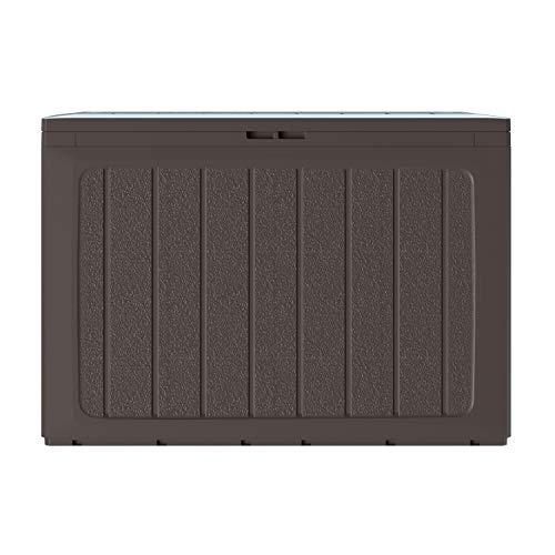 Foto von Gartenbaul 190 Liter Prosperplast Boardebox aus dunklem Ocker -Kunststoff 78 x 43,3 x 55 cm