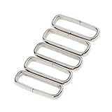 Materialien: Edelstahl Baoblaze 5 Stücke Edelstahl Uhrenarmband Halter Keeper Schnalle Ring Schleife Für 18mm 20mm 22mm 24mm Breite - Silber, 20 mm