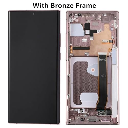 OLED for Samsung Galaxy NOTE20 Ultra SM-N985F Screen Replacement NOTE20Ultra 5G SM-N986U SM-N986U1 SM-N986W LCD Display Touch Screen Digitizer Support Fingerprint and S-Pen (withBronze Frame+Tools)