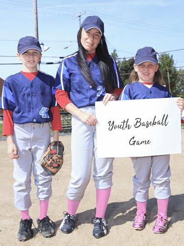 Image of Baseball Socks and Belt Set Cotton Youth Softball Socks for Boys Girls