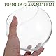 Operitacx Seifenblasenvase aus transparentem Glas, 3 Pakete, rund, Luftblasen-Pflanzer, Terrarium, Fischschale, für Hochzeitsveranstaltungen, Heimdekoration
