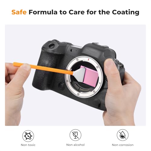 K&F CONCEPT Spray y Set de Cuidado con Limpiador de Microfibra para Objetivos, Limpiador de Objetivos de Cámara No Inflamable y Limpieza para Sensores Digitales - imagen 4