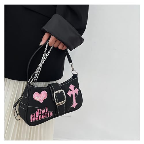 Y2k Accessories Y2k Wallet Crossbody Bag Gothic Retro Crossbody Bag Women's Shoulder Bag4