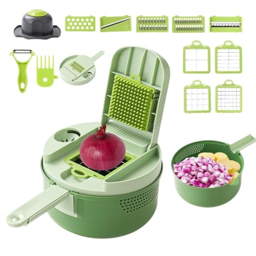 Cortador de Verduras Cortador y – Rebanador de Patatas 16 en 1 Picadora