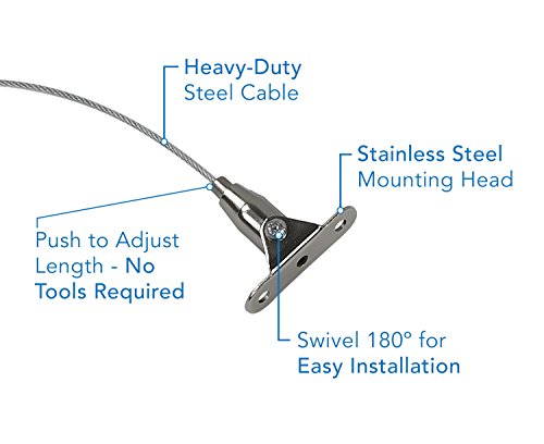 image for Mount-It! Furniture Anti-Tip Anchor - Steel Child Safety Straps | Secu