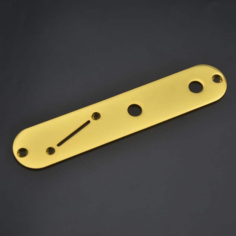 SAPHUE Pro 32mm Steel Tele Control Plate with Angled Switch Slot for Fender Telecaster Control Plate Telecaster Electric Guitar