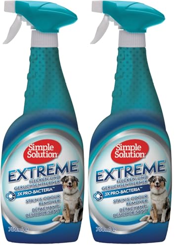 Simple Solution Extreme Hunde Flecken und Geruchsentferner 750 ml (Packung mit 2)