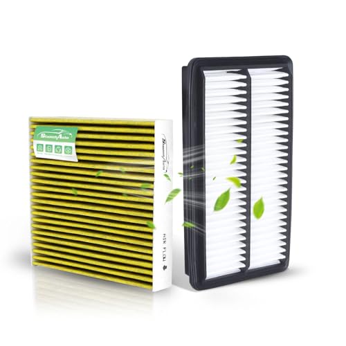 Engine and Cabin Air Filter Combo for Honda Pilot 2016-22 Acura MDX 2014-20 Ridgeline 2017-25 Passport 2019-25 MDX Hybrid 2017-20 Engine Air Filter Car Replacement #CF10134 CA12061 Car Accessories