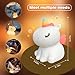 VTIGER Unicorn Night Light, LED Squishy Cute Lamp, Dimmable Kids Baby Bedroom Nightlight, Rechargeable Touch Lamp for Girls Room Decor