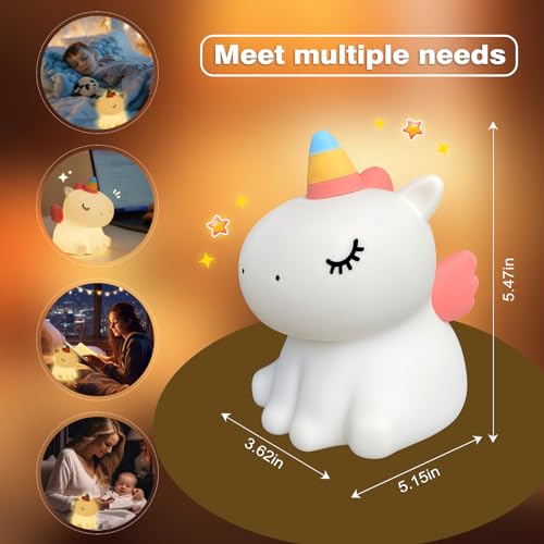 Lámpara de noche unicornio VTIGER LED recargable miniatura 5