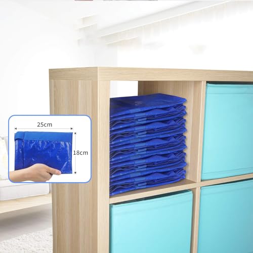 Xiao Hua 6-Piece Oversized Mobile Bag with Zipper and Handle, Heavy-Duty Storage Tote Bag, Space Saving Mobile Storage Bag (Orange)4