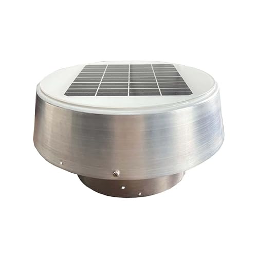 MANANASUN 530CFM 10'' Turbine Retrofit Solar Roof Attic Fan With