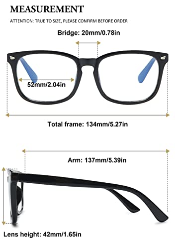 Lanomi Stylish Rectangle Reading Glasses 1.0 1.25 1.5 1.75 2.0 2.5 2.75 3.0 3.5 Womens Men Blue Light Blocking Computer Glasses Lightweight Reader Eyeglasses Bright Black Frame Reading Glasses 0 - Image 2
