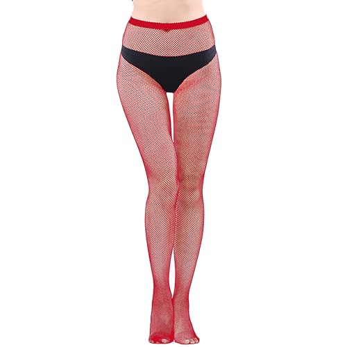 Image of Bestjybt Womens Fishnet Tights High Waist Mesh Fish Net Stockings Pantyhose