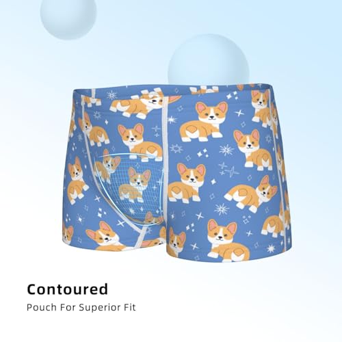 Boys' Cotton Boxer Brief Soft Underwear-Corgi4
