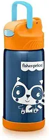 Copo Termico Aco Inox Hot & Cold Azul Candy Cane - BB1022, Fisher Price, Azul Cady Cane