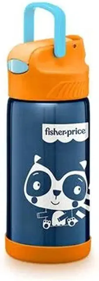 Copo Termico Aco Inox Hot & Cold Azul Candy Cane - BB1022, Fisher Price, Azul Cady Cane