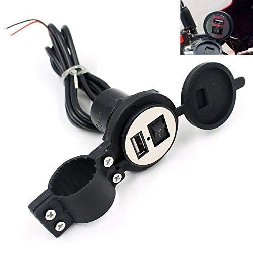 Saleshop365 USB 12v Charger with Switch for Bike, MotorcSycle, Scooty and Cars, Silicone Waterproof, Power Adapter Socket, 5v-2A -Black, Cellular Phones (B0BCK5KHSD) Amazon Price History, Amazon Price Tracker