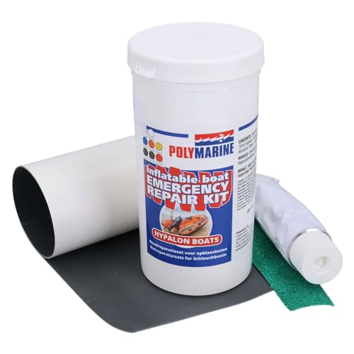 AB Tools White Puncture Tear Repair Kit Hypalon Dinghy Rib Inflatable Boat Boje