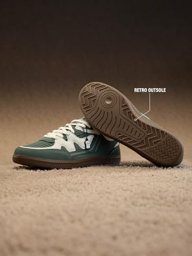 Image of The Souled Store Kanso V2: Men and Boys Low Top Sneakers | Premium Suede Trainer with Cushioned Insole, Retro Gum Outsole & Lace-Up Closure
