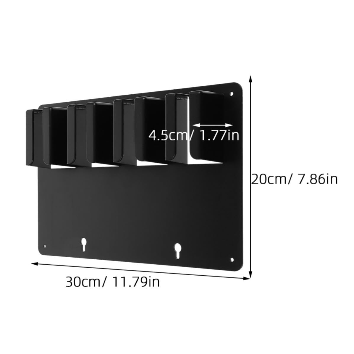 KICHOUSE Soporte de Pared 3piezas Negro para Cortapelos de Peluquería para Organizador de Herramientas Diseño Estable y Acabado Profesional en Salón o Barbería