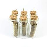 Small Bottle Hemp Wick Dispenser Pack of 6 Includes Organic 100% Natural Bee Wax Hemp Wick 2.5 FT