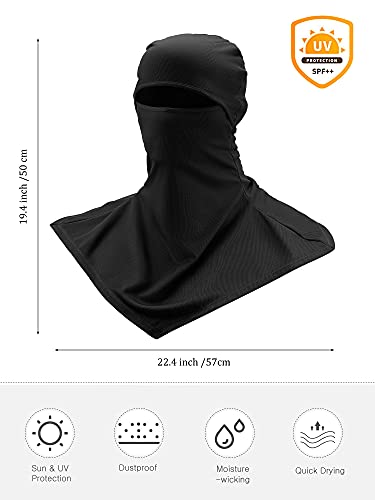 Image of SATINIOR 3 Piece Balaclava Face Cover Sun Protection Neck Cover Summer Balaclava for Men Women Outdoor Sports UV Protector