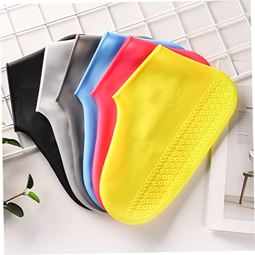 Gatuida 1 par de Cubiertas para Zapatos de Silicona - Sobrezapatos para Uso al Aire Libre y Resistentes para Días de Lluvia Negro miniatura 3