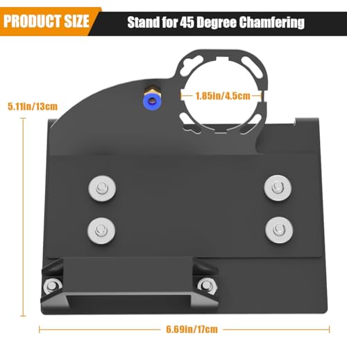 Image of Angle Grinder Stand for Tile 45 Chamfer Cutting, 45 Degree Tile Chamfering Tool Compatible with 100-Type Angle Grinders