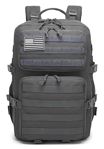 Image of Wotony Military Tactical Backpack for Men Waterproof Daypack 3 Day Assault Pack Molle Bag with Water Bottle Holder