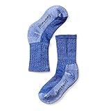 Smartwool Kids’ Hiking Crew Socks - Lightly Cushioned Merino Wool Performance Socks DARK BLUE L...