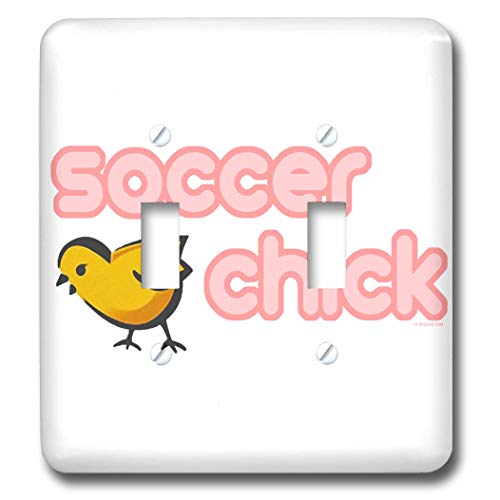 Interrupteur mural Soccer Chick 3dRose plaque de commande électrique originale sport