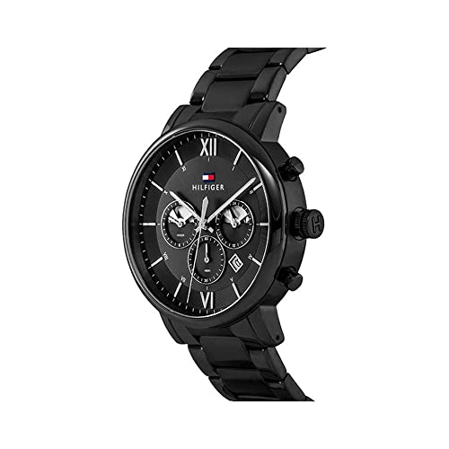 Tommy Hilfiger Mens 44 Evan Black Dial Zinc Alloy Watch - NCTH1710410 - Image 2
