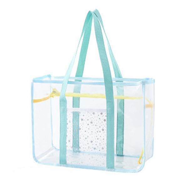 2xClear Tote Bag Gym Bag Female PVC Beach Tote for Swimming Working Sports Game Light Green|Clothing, Shoes & Accessories | Womens Handbags & Bags-image-40