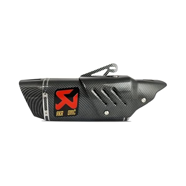 OBEROI'S TRADERS Universal Racing Sports Bikes Silencer/Exhaust Muffler Pipe with Carbon Fiber Plate Slip-on Exhaust System for Motorcycle and Scooties (CARBON)