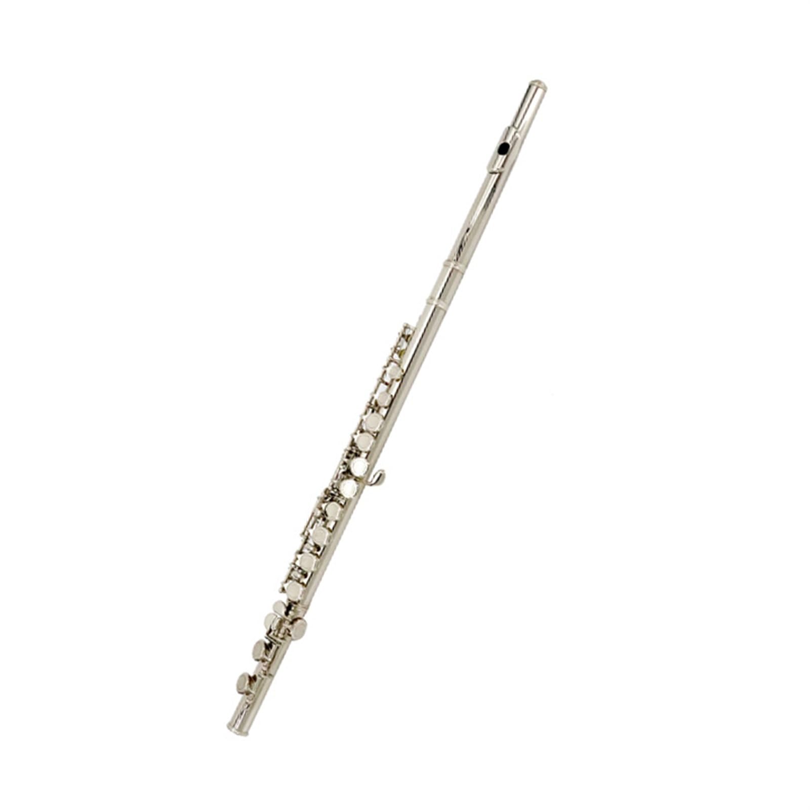 16 Flauto Traverso In Rame Bianco Con Chiave In Do Placcato In Argento A Fori Chiusi Con Chiave In Mi Flauto Diviso Livello Di Prestazioni Professionale Per Principianti
