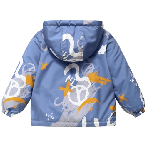 Unisex Boys Fleece Jackets Kids Soft Reversible Outwear Girl Winter Sherpa Coat2