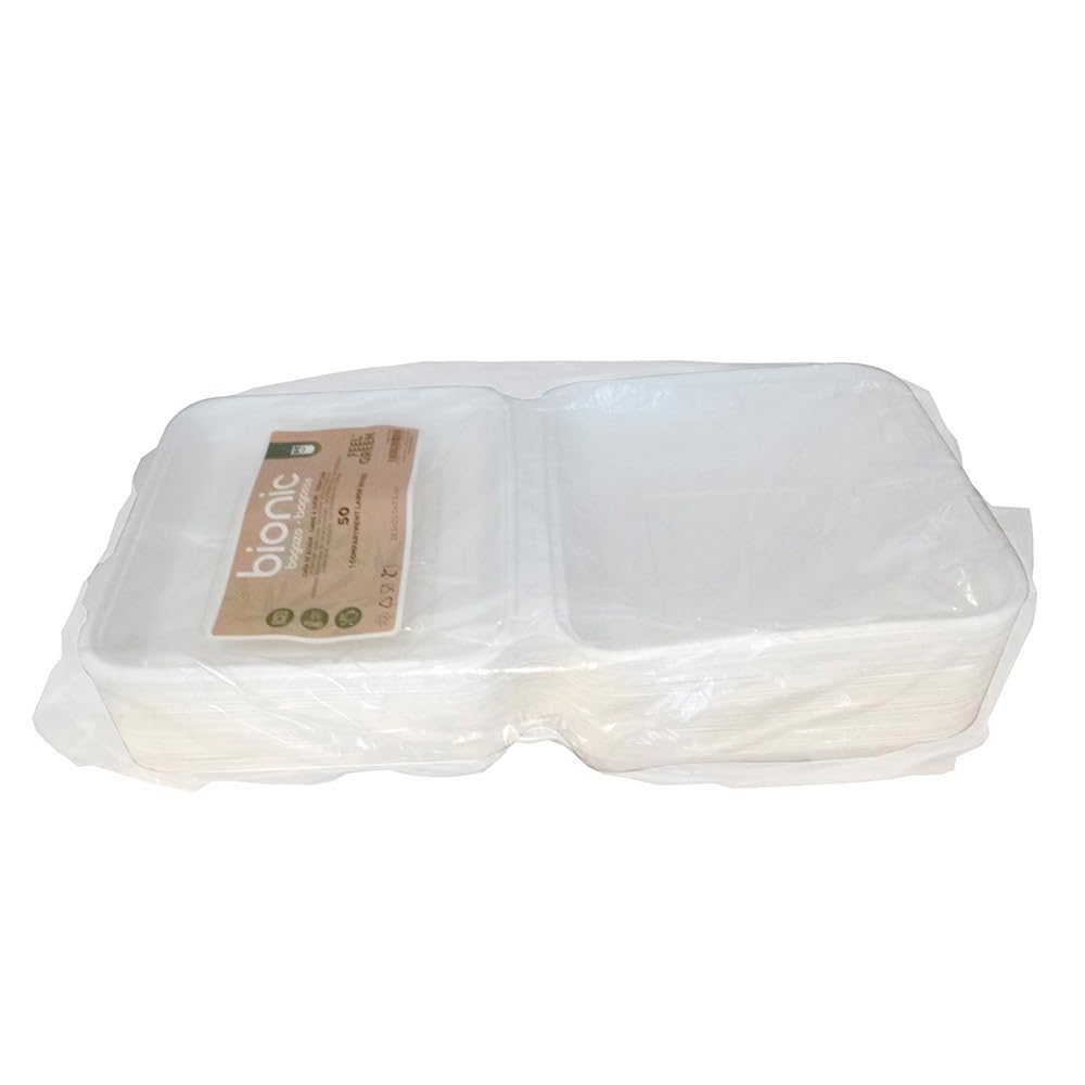 García de Pou 150.99 Bionic Conchas L, 22.5 x 22.5 x 7.5 cm, 50 unidades, Blanco