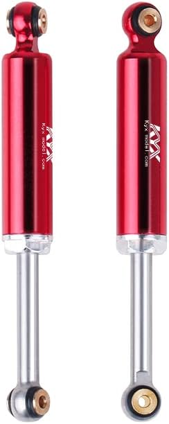 KYX Racing Aluminum Suspension Shock Absorber Inner Spring Shock 52mm Upgrades Parts Accessories for 1/24 RC Crawler Car Axial AX24 (4pcs), Red