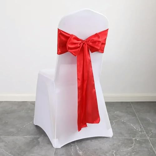 LIUXIN 10/50 Unidades de Lazos de satén para sillas, Venta al por Mayor, Lazos de Cinta con Nudo para sillas de Boda, Suministros para Fiestas, Eventos, Banquetes de Hotel, Decoraciones para el hogar
