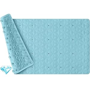 WRISIN Badewannenmatte ZS-Loch-Blau-Mittel